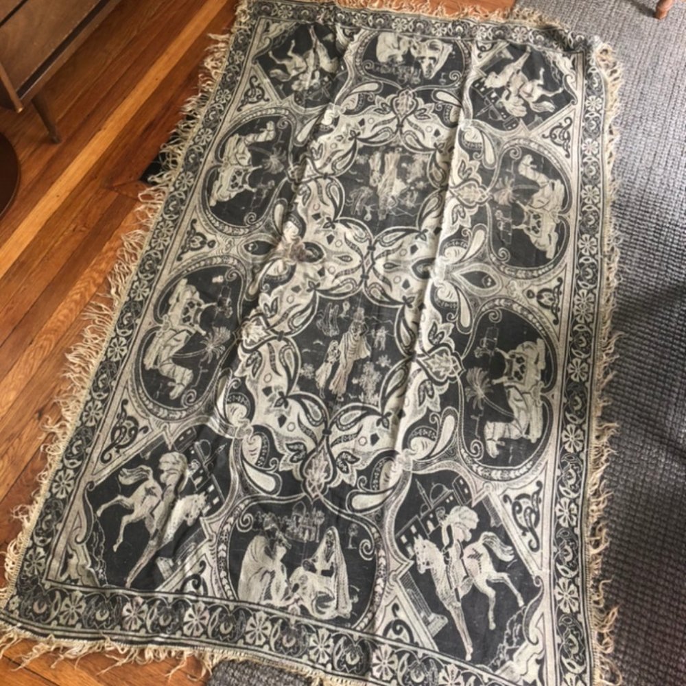 Vintage handwoven tapestry/wall hanging